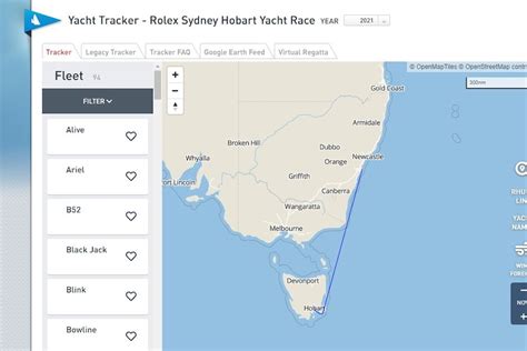 sydney hobart yacht race tracker.